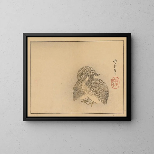 Sakai Hoitsu, painting 20 - Sakai Hōitsu — framed artwork on a wall
