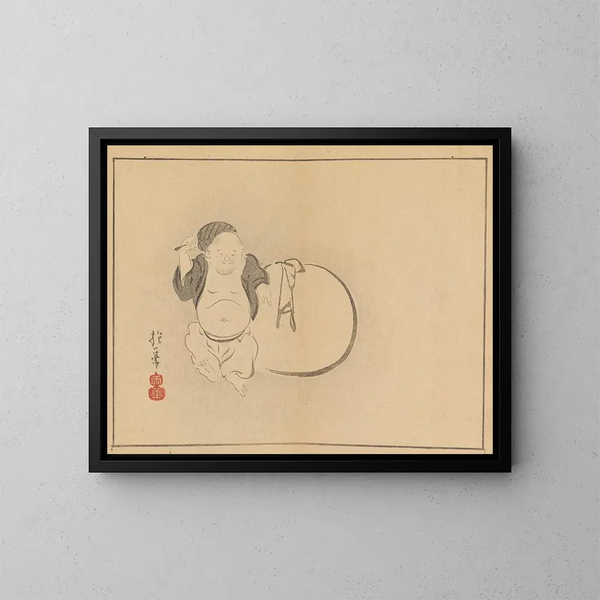 Sakai Hoitsu, painting 23 - Sakai Hōitsu — framed artwork on a wall