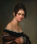 Portret van een jonge vrouw - Salomon-Guillaume Counis — weergave van het kunstwerk