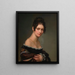 Portret van een jonge vrouw - Salomon-Guillaume Counis — ingelijst kunstwerk aan de muur