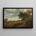 Landschap met een herder te paard die zijn vee leidt en herders met hun kudde - Salomon van Ruysdael — ingelijst kunstwerk aan de muur