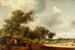 Landschap met hertenjagers - Salomon van Ruysdael — weergave van het kunstwerk