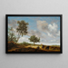 Landschap met jagers - Salomon van Ruysdael — ingelijst kunstwerk aan de muur