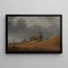 Markt aan de kust - Salomon van Ruysdael — ingelijst kunstwerk aan de muur