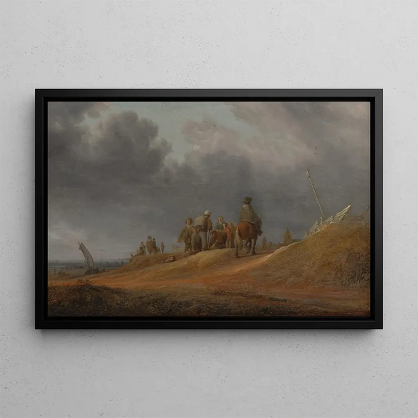 Salomon van Ruysdael - Market by the Seashore.webp