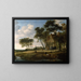 L'Arrêt - Salomon van Ruysdael — ingelijst kunstwerk aan de muur