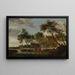 L'abreuvoir - Salomon van Ruysdael — ingelijst kunstwerk aan de muur