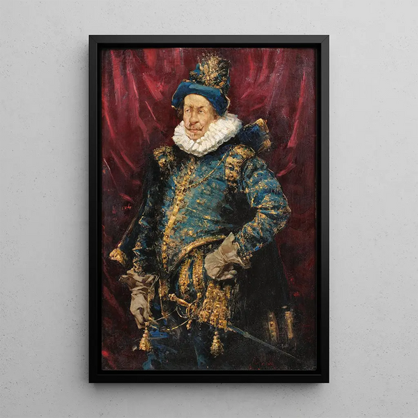 Un caballero - Salvador Sánchez Barbudo — ingelijst kunstwerk aan de muur