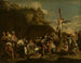 Kruisiging van Polyclète - Salvator Rosa — weergave van het kunstwerk