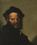 Hoofd van een filosoof - Salvator Rosa — weergave van het kunstwerk
