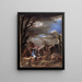 Landschap met figuren - Salvator Rosa — ingelijst kunstwerk aan de muur