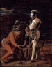 Soldaten spelend - Salvator Rosa — weergave van het kunstwerk