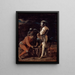 Soldaten spelend - Salvator Rosa — ingelijst kunstwerk aan de muur