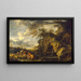 De ontdekking van Mozes - Salvator Rosa — ingelijst kunstwerk aan de muur