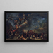 De stichting van Thebe - Salvator Rosa — ingelijst kunstwerk aan de muur