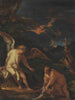 Tobias en de engel - Salvator Rosa — weergave van het kunstwerk