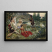 Motief van het Decameron - Salvatore Postiglione — ingelijst kunstwerk aan de muur