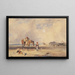 La Plage à Ostende - Samuel Austin — ingelijst kunstwerk aan de muur