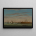 Uitzicht op Charleston vanaf de haven - Samuel Barnard — ingelijst kunstwerk aan de muur