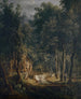 houtzagerij in de Lauterbrunnen-vallei - Samuel Birmann — weergave van het kunstwerk