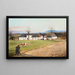 Landschap met een boerderij - Samuel Brunner — ingelijst kunstwerk aan de muur