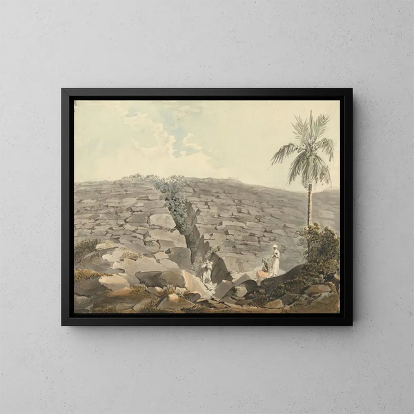 Fente dans une formation de roches - Samuel Davis — framed artwork on a wall