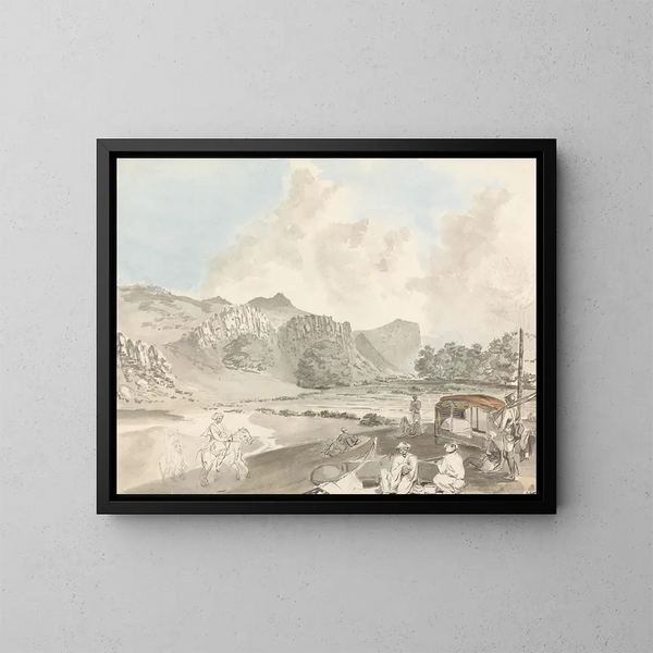 In India in March - Samuel Davis — framed artwork on a wall