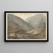 Landschap met berg en rivier - Samuel Davis — ingelijst kunstwerk aan de muur