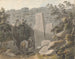 Autochtone en ruiter bij een ruïne - Samuel Davis — weergave van het kunstwerk
