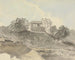Rivierscène met gebouwen - Samuel Davis — weergave van het kunstwerk