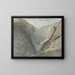 Gorges rotswand met waterval - Samuel Davis — ingelijst kunstwerk aan de muur