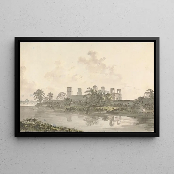 Vue d'un fort - Samuel Davis — ingelijst kunstwerk aan de muur
