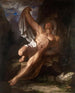 De stervende Hercules — Samuel Finley Breese Morse — zittende held met opgeheven draperie