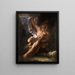 De stervende Hercules — Samuel Finley Breese Morse — ingelijst kunstwerk aan de muur