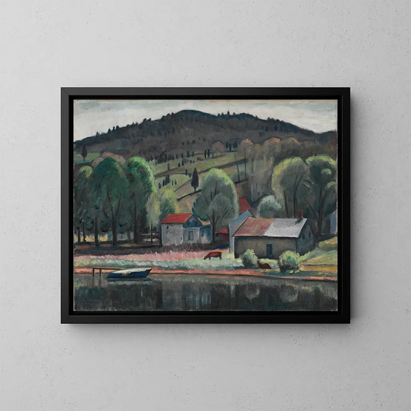 Eddyville - Samuel Halpert — framed artwork on a wall