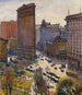 Le Flatiron Building - Samuel Halpert — weergave van het kunstwerk