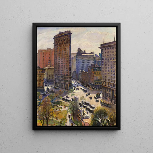 The Flatiron Building - Samuel Halpert — framed artwork on a wall