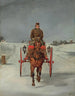 De postwagen in de winter - Samuel Henry Alken — weergave van het kunstwerk