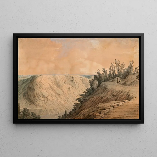 Samuel Hieronymus Grimm - Saint Vincents Rock and Cave The Giants Hole on the River Avon Somerset.webp