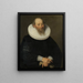 Portret van een oude man - Samuel Hoffmann — ingelijst kunstwerk aan de muur