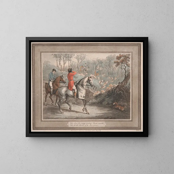 Lui, déterré de ses repaires escarpés et sinueux - Samuel Howitt — framed artwork on a wall