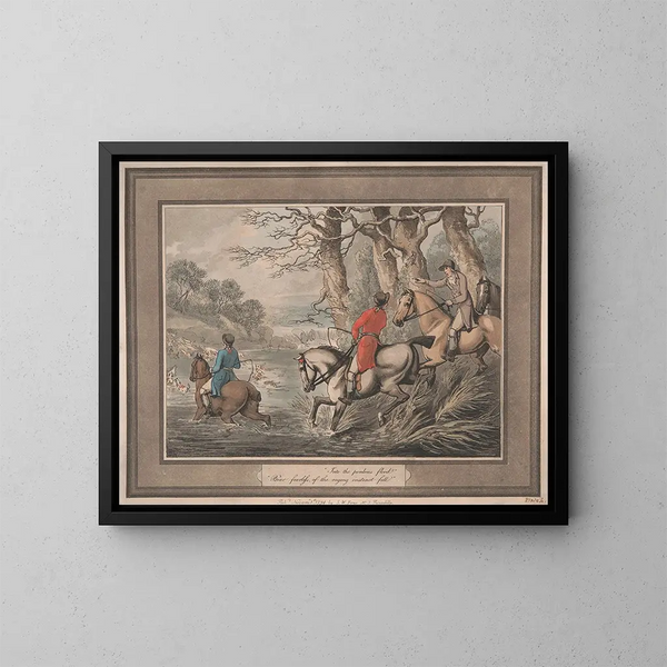 Dans le flot périlleux - Samuel Howitt — framed artwork on a wall