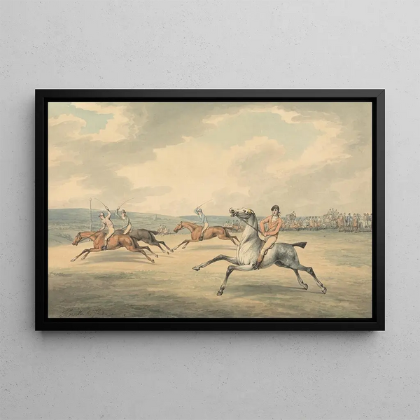 Rennenscène - Samuel Howitt — ingelijst kunstwerk aan de muur