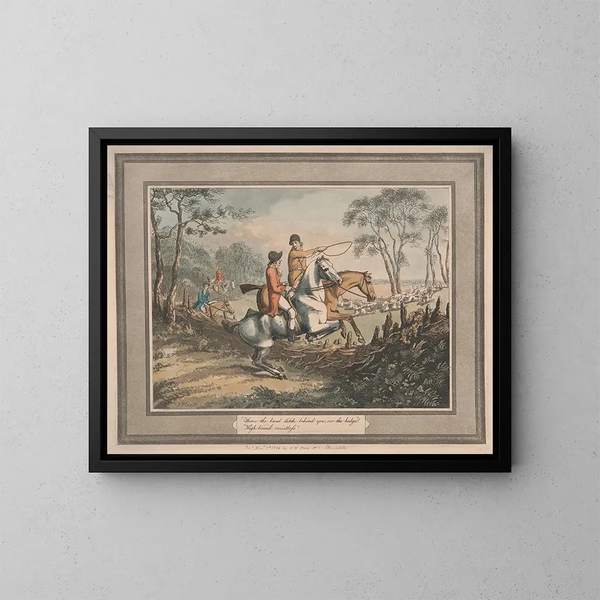Jette le plateau dans le fossé derrière toi - Samuel Howitt — ingelijst kunstwerk aan de muur