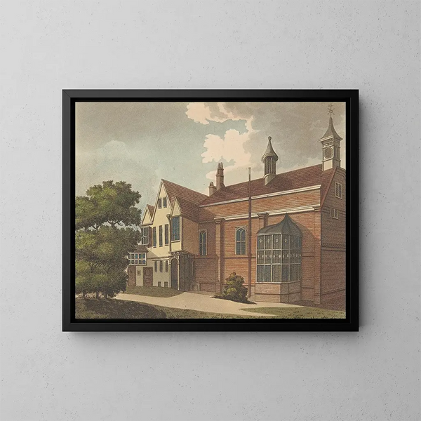 Façade du jardin de Furnival's Inn - Samuel Ireland — ingelijst kunstwerk aan de muur