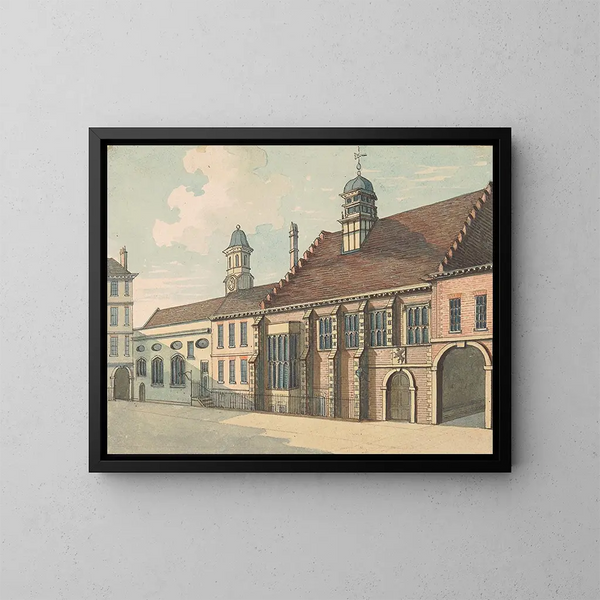 Gray's Inn - Samuel Ireland — ingelijst kunstwerk aan de muur