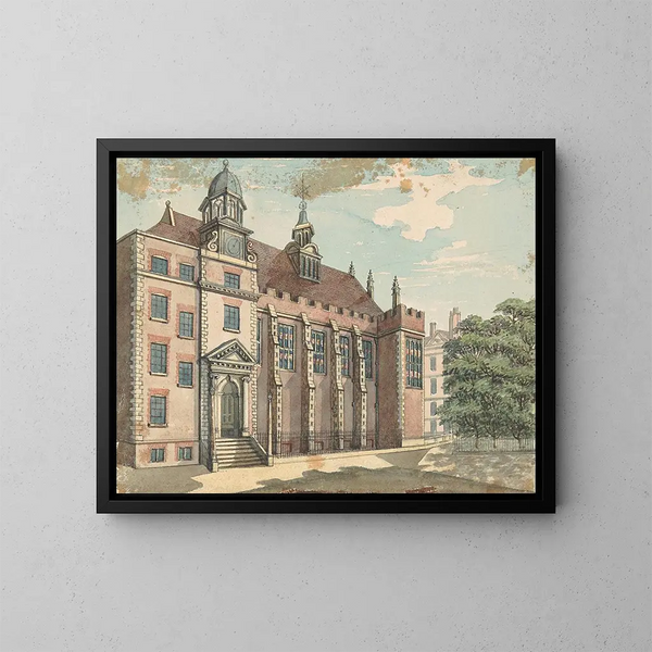 van de noordgevel van de tempelzaal - Samuel Ireland — ingelijst kunstwerk aan de muur