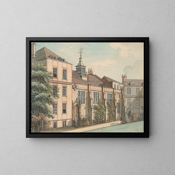 Staple Inn - Samuel Ireland — ingelijst kunstwerk aan de muur