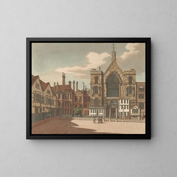 Hall de Westminster - Samuel Ireland — ingelijst kunstwerk aan de muur