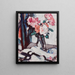 Rozen rozen in een glazen vaas - Samuel John Peploe — ingelijst kunstwerk aan de muur